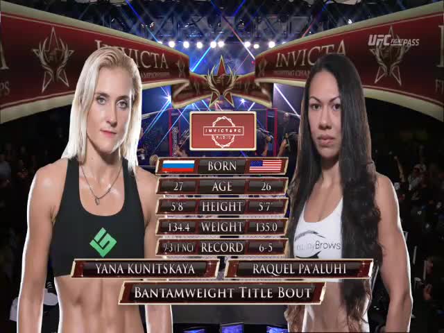 Yana Kunitskaya vs Raquel Pa'aluhi Full Fight Invicta FC 25 Part 1 ...